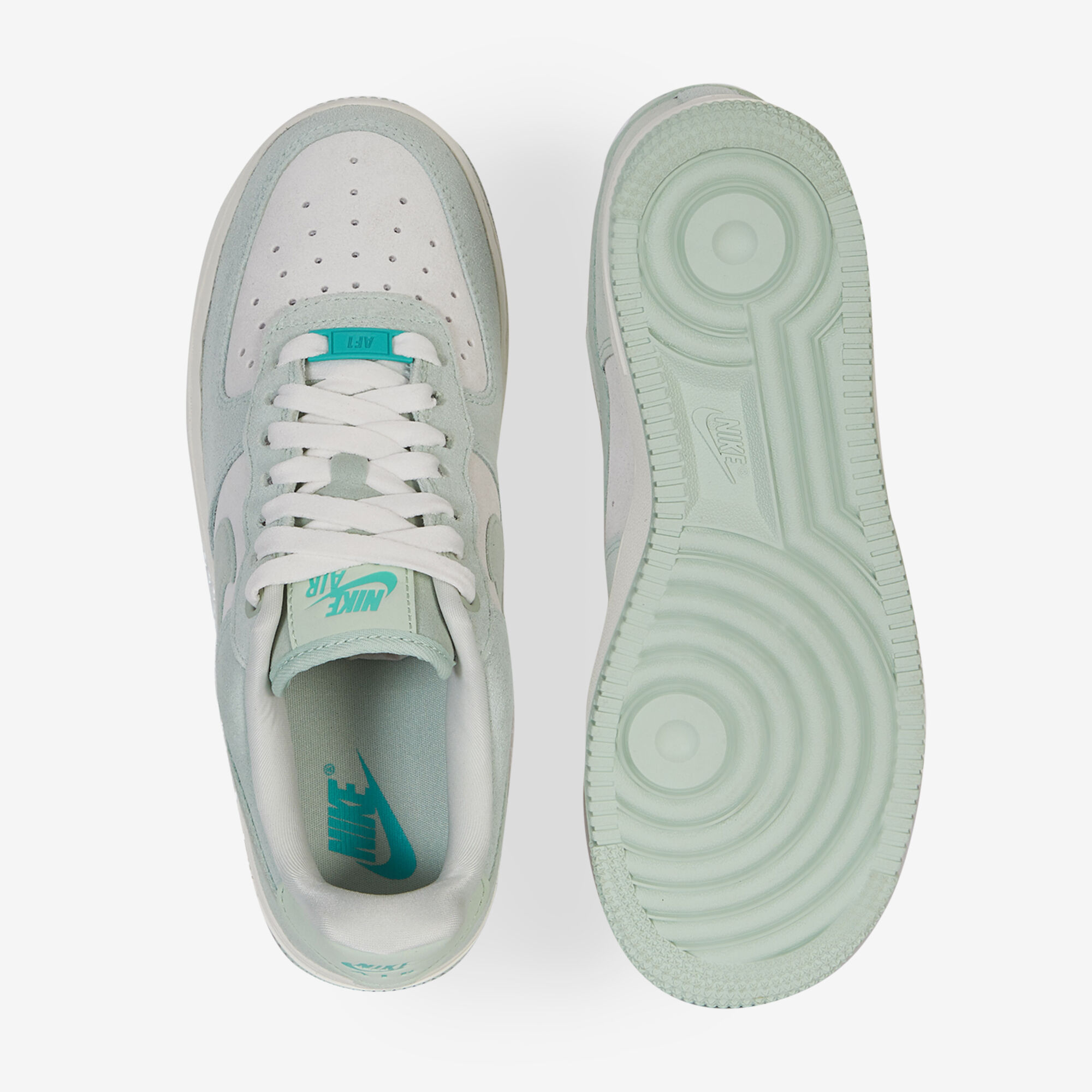 NIKE AIR FORCE 1 LOW SNEAKERS FEMME VERT LACETS Courir
