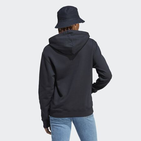 ADIDAS SPORTSWEAR Essentials Linear Hoodie Black / White WOMEN