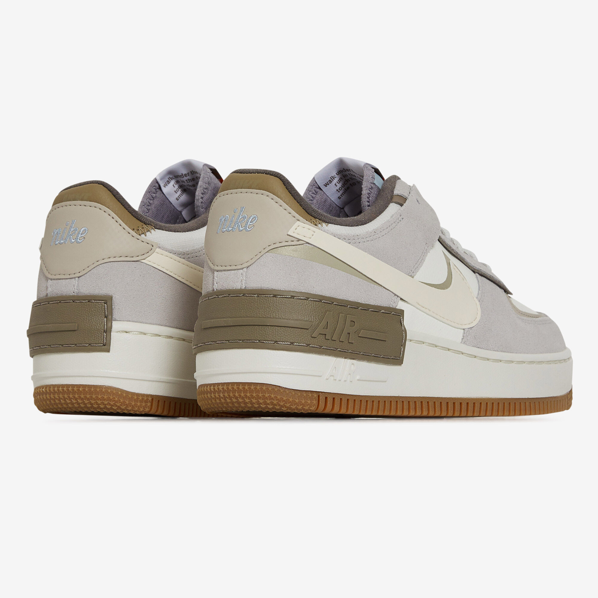 NIKE AIR FORCE 1 SHADOW SNEAKERS FEMME BEIGE LACETS Courir
