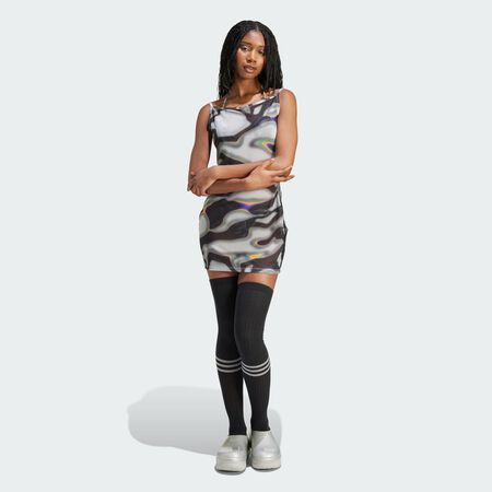 ADIDAS ORIGINALS Pride Mesh Dress Multicolor / Grey Two WOMEN