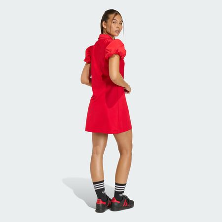 ADIDAS ORIGINALS DRESS WITH BALLOON SLEEVES Better Scarlet WOMEN