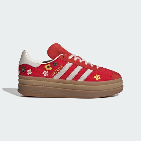 ADIDAS ORIGINALS gazelle GAZELLE BOLD SHOES Better Scarlet / Off White / Eqt Yellow WOMEN