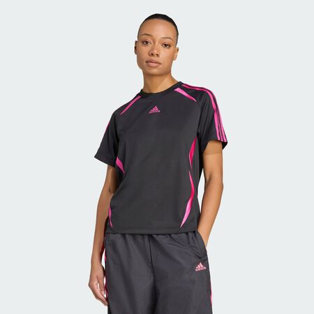 Adicolor Teamgeist Loose Tee : Black / Semi Lucid Fuchsia