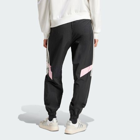 ADIDAS SPORTSWEAR Pantalon à revers Color Block 3 bandes Tiro Cut Black / True Pink FEMME
