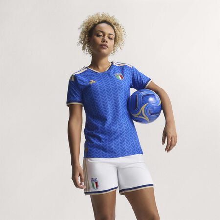ADIDAS PERFORMANCE Italy 26 Women's Team Home Authentic Jersey Bold Blue WOMEN