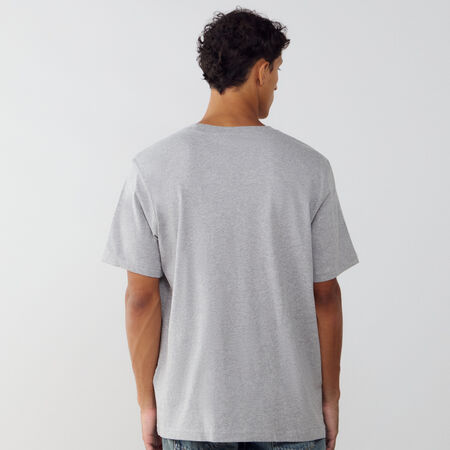 ADIDAS ORIGINALS TEE SHIRT ESSENTIAL GRIS/BLANC HOMME