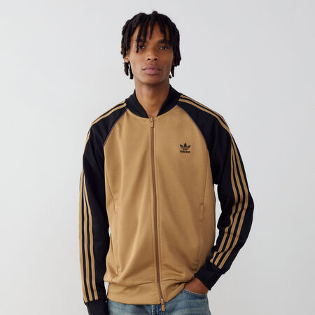 ADIDAS ORIGINALS JACKET FZ SUPERSTAR BEIGE/NOIR HOMME