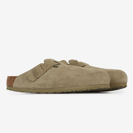 BIRKENSTOCK boston BOSTON SUEDE FADED KHAKI KAKI HOMME