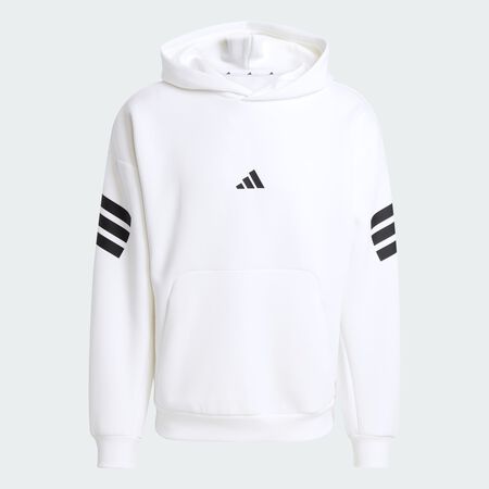 ADIDAS SPORTSWEAR Sweat-shirt à capuche 3 bandes Future Icons White HOMME