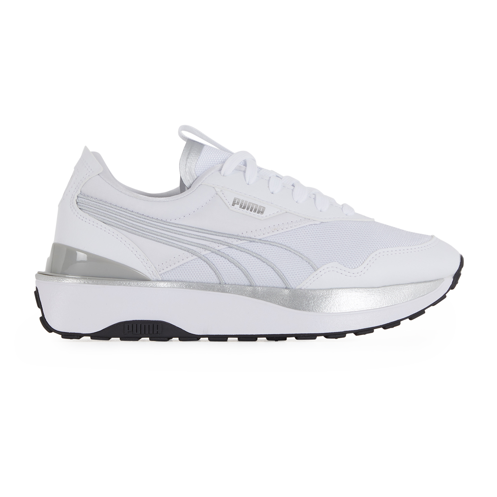puma blanche argent