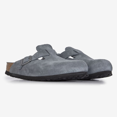 BIRKENSTOCK boston BOSTON SUEDE BASALT GRAY GREY WOMEN