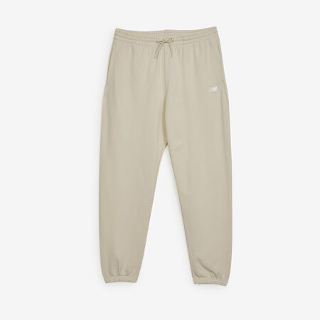 NEW BALANCE PANT JOGGER SMALL LOGO FT BEIGE/BLANC HOMME
