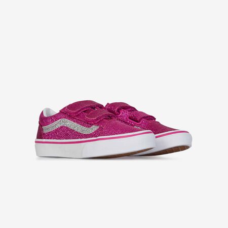 VANS old skool OLD SKOOL V GLITTER PINK/WHITE TODDLERS
