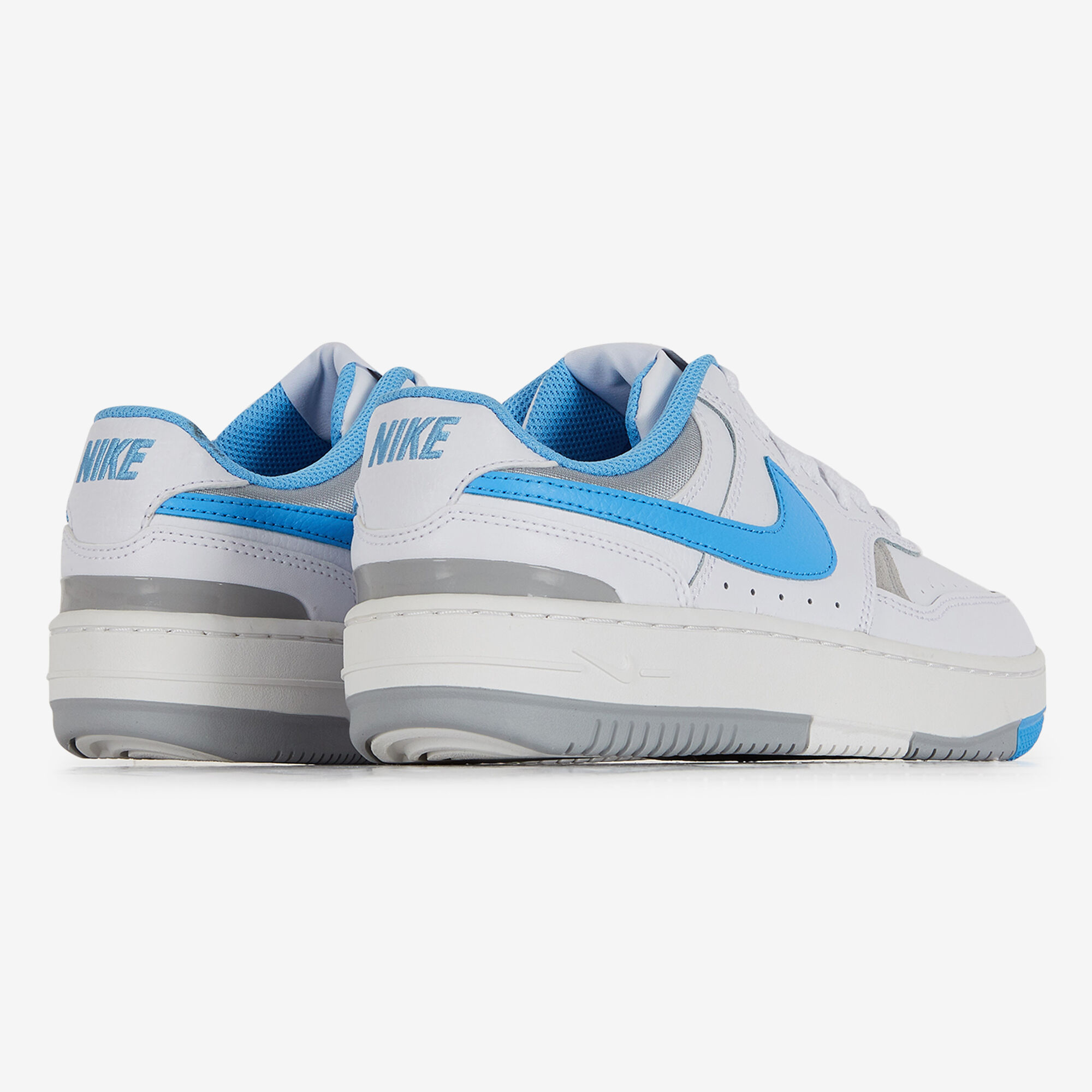 NIKE GAMMA FORCE SNEAKERS FEMME BLANC BLEU LACETS Courir