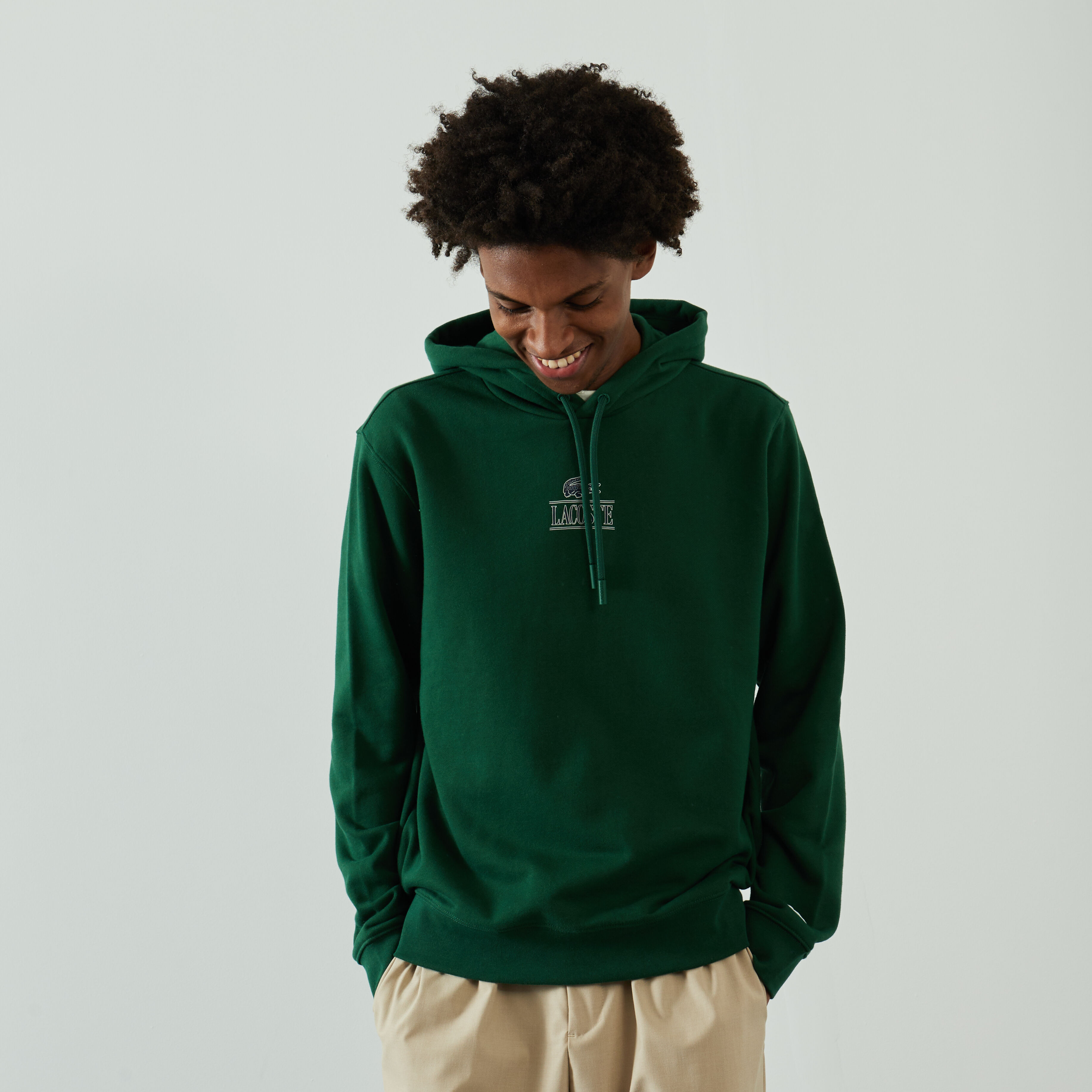 Lacoste big logo hoodie outlet