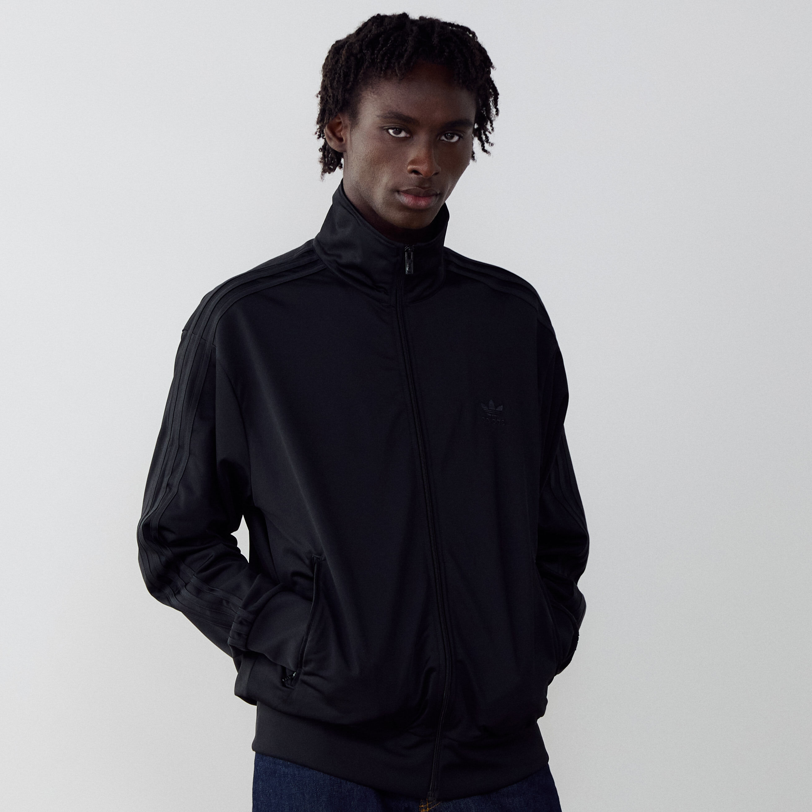 ADIDAS ORIGINALS JACKET FZ TRACKTOP FIREBIRD BLACK - JACKETS MEN