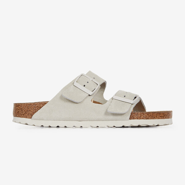 BIRKENSTOCK ARIZONA SUEDE ANTIQUE WHITE WHITE - SUMMER WOMEN | Courir.com