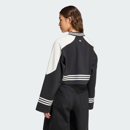 ADIDAS ORIGINALS Sweat-shirt ras-du-cou Blocking Black / Off White FEMME
