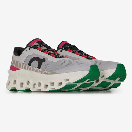 ON RUNNING CLOUDMONSTER WHITE/PINK WOMEN