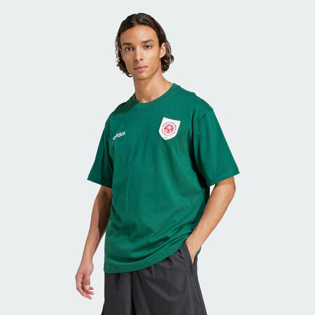 ADIDAS ORIGINALS Badge Graphic Tee Collegiate Green / Collegiate Green MEN