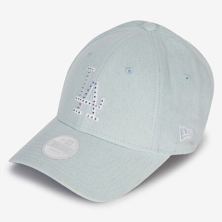 NEW ERA 9FORTY WOMEN LA DIAMANTE DENIM BLEU CIEL HOMME