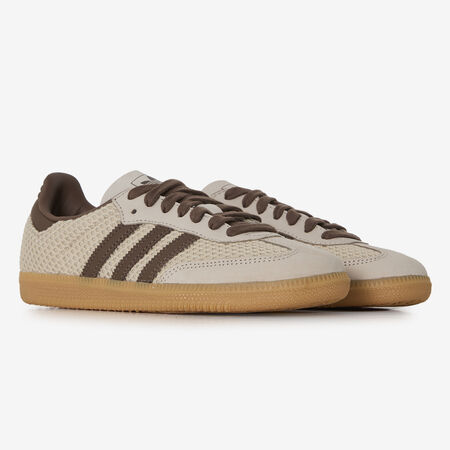 ADIDAS ORIGINALS samba SAMBA OG KNIT BEIGE/MARRON FEMME
