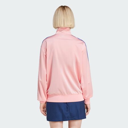 ADIDAS ORIGINALS Adicolor Classic Firebird Loose Track Top Semi Pink Spark / Blue WOMEN