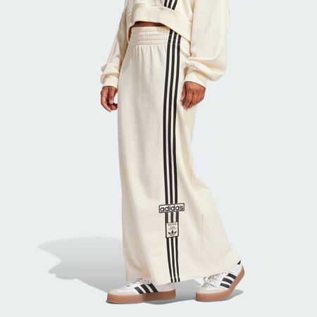 ADIDAS ORIGINALS Adibreak Maxi Skirt Cream White WOMEN