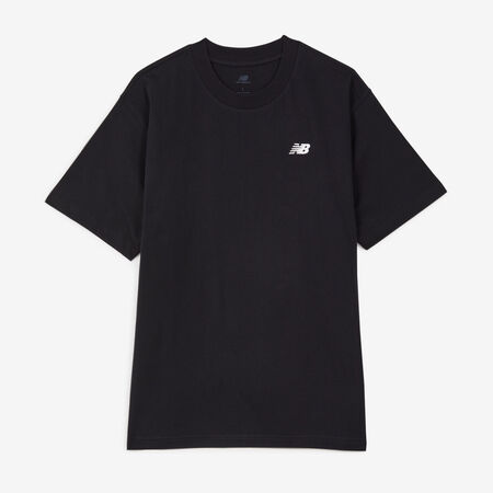 NEW BALANCE TEE SHIRT SMALL LOGO ESSENTIALS NOIR HOMME