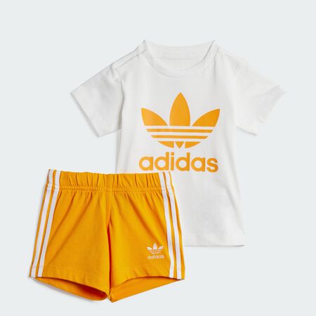 ADIDAS ORIGINALS Shorts Tee Set Kids Eqt Orange / White TODDLERS
