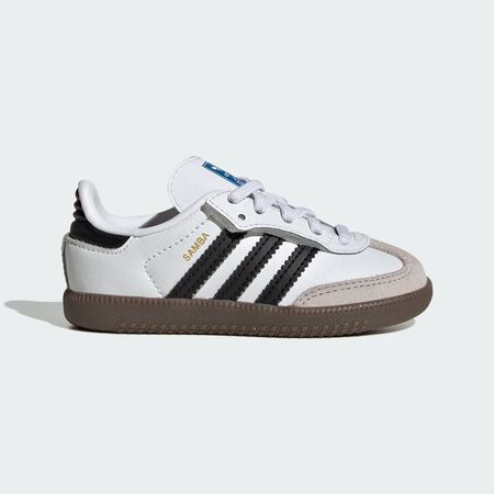 Samba OG Comfort Closure Elastic Lace Shoes Kids : White / Core Black / Gum