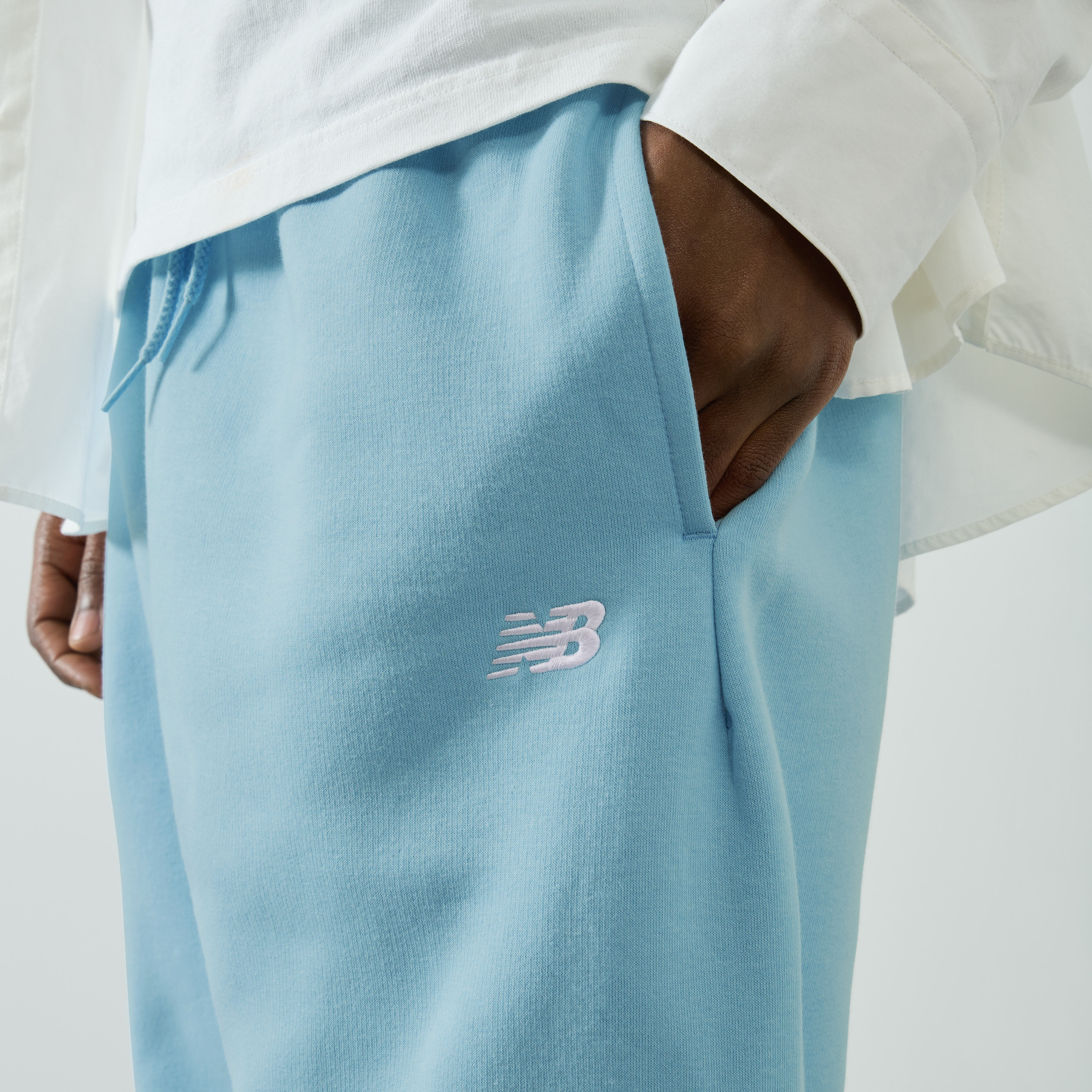 Pant Jogger Small Logo Ciel - vue 4