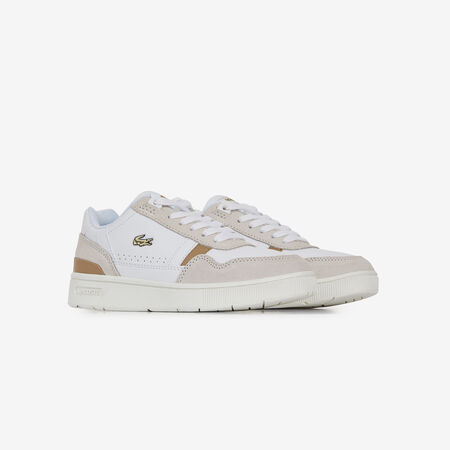 LACOSTE t-clip T-CLIP BLANC/MARRON TODDLERS