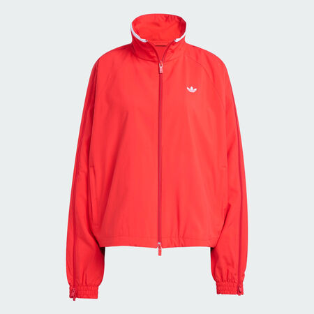 ADIDAS ORIGINALS Adilenium Season 3 Zip Track Top Better Scarlet WOMEN