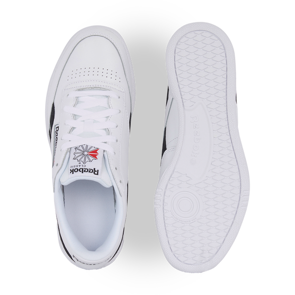 REEBOK CLUB C REVENGE WHITE BLACK SNEAKERS MEN Courir