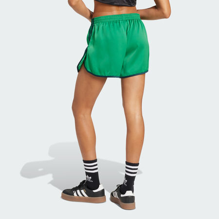 ADIDAS ORIGINALS Adicolor 3-Stripes Sprinter Shorts Green / Aurora Ivy WOMEN