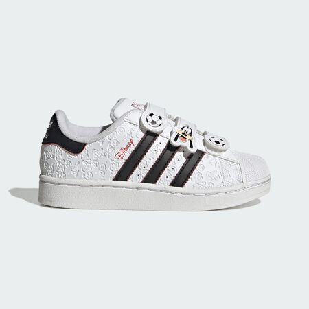 ADIDAS ORIGINALS CHAUSSURE ADIDAS DISNEY SUPERSTAR&nbsp;II &Agrave; FERMETURE CONFORTABLE Cloud White / Core Black / Red CADET