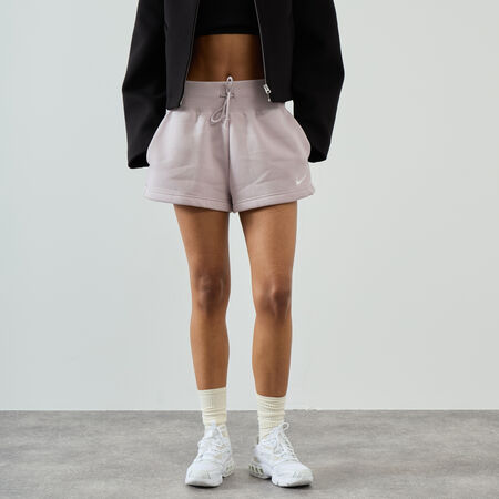 NIKE SHORT PHOENIX ESSENTIAL TAUPE/BLANC WOMEN