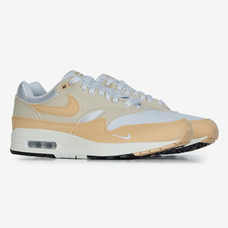 NIKE air max AIR MAX 1 BLANC/BEIGE HOMME