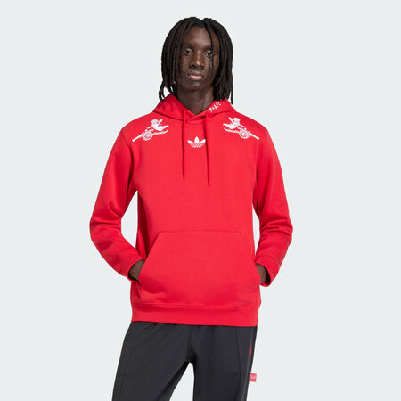 ADIDAS ORIGINALS Sweat-shirt &agrave; capuche Places+Faces Arsenal FC Better Scarlet HOMME
