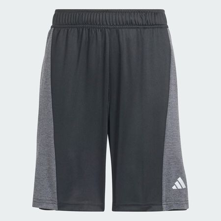 ADIDAS SPORTSWEAR Training AEROREADY Heather Shorts Kids Black / Grey Three / Reflective Silver JUNIOR