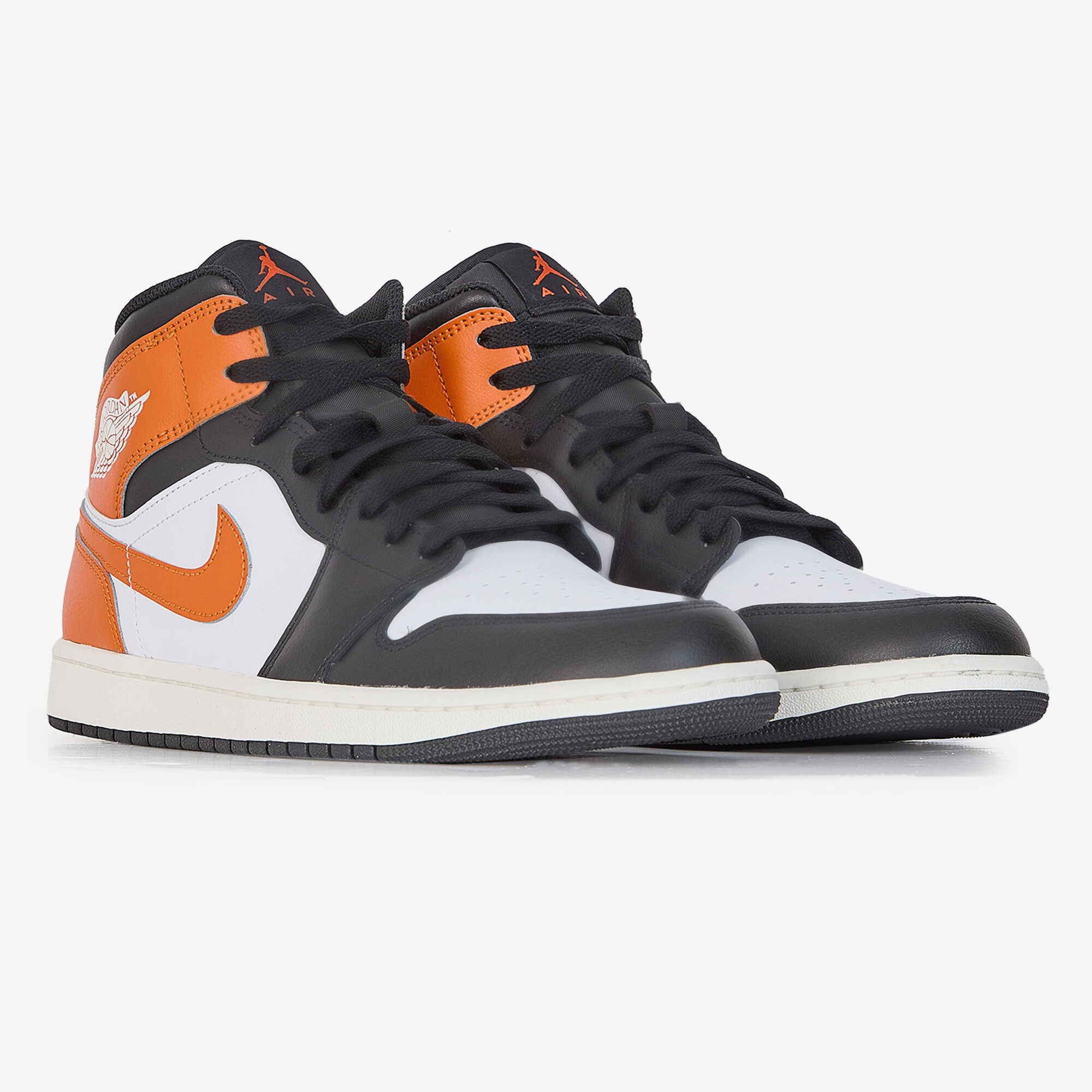 Air Jordan 1 Mid  Blanc/orange