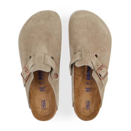 BIRKENSTOCK boston BOSTON SUEDE TAUPE TAUPE HOMME