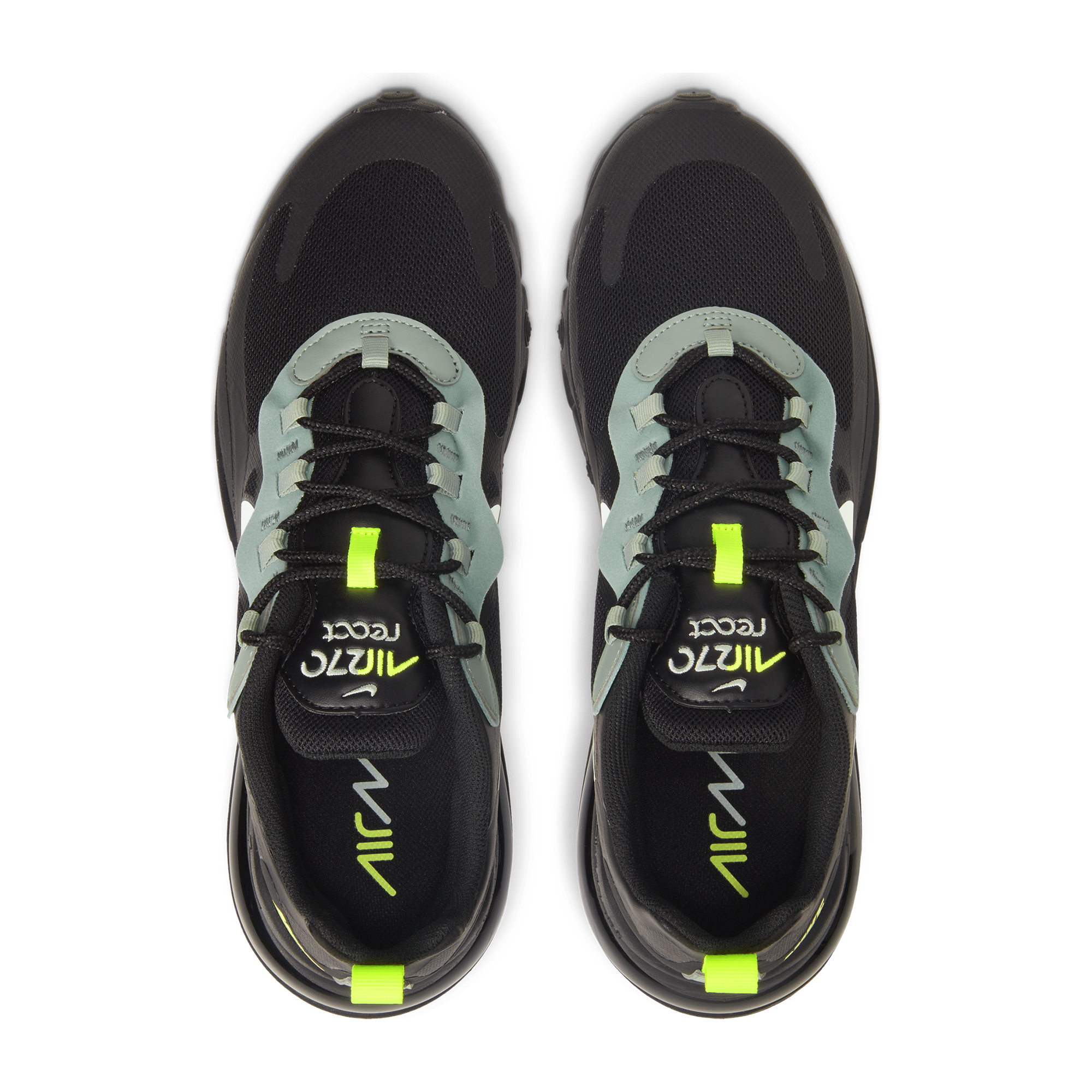 nike 270 noir et jaune fluo