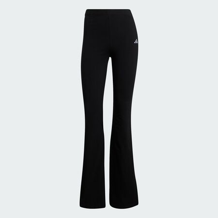 Essentials Small Logo Flared Leggings : Black / White