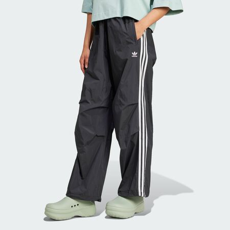 ADIDAS ORIGINALS Pantalon toile parachute 3 bandes Black FEMME