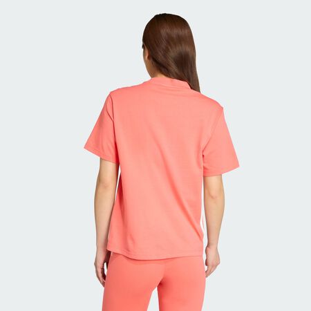 ADIDAS SPORTSWEAR Essentials 3-Stripes Cotton Tee Semi Turbo / White WOMEN