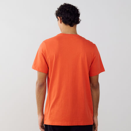 NIKE TEE SHIRT CLUB ORANGE/WHITE MEN