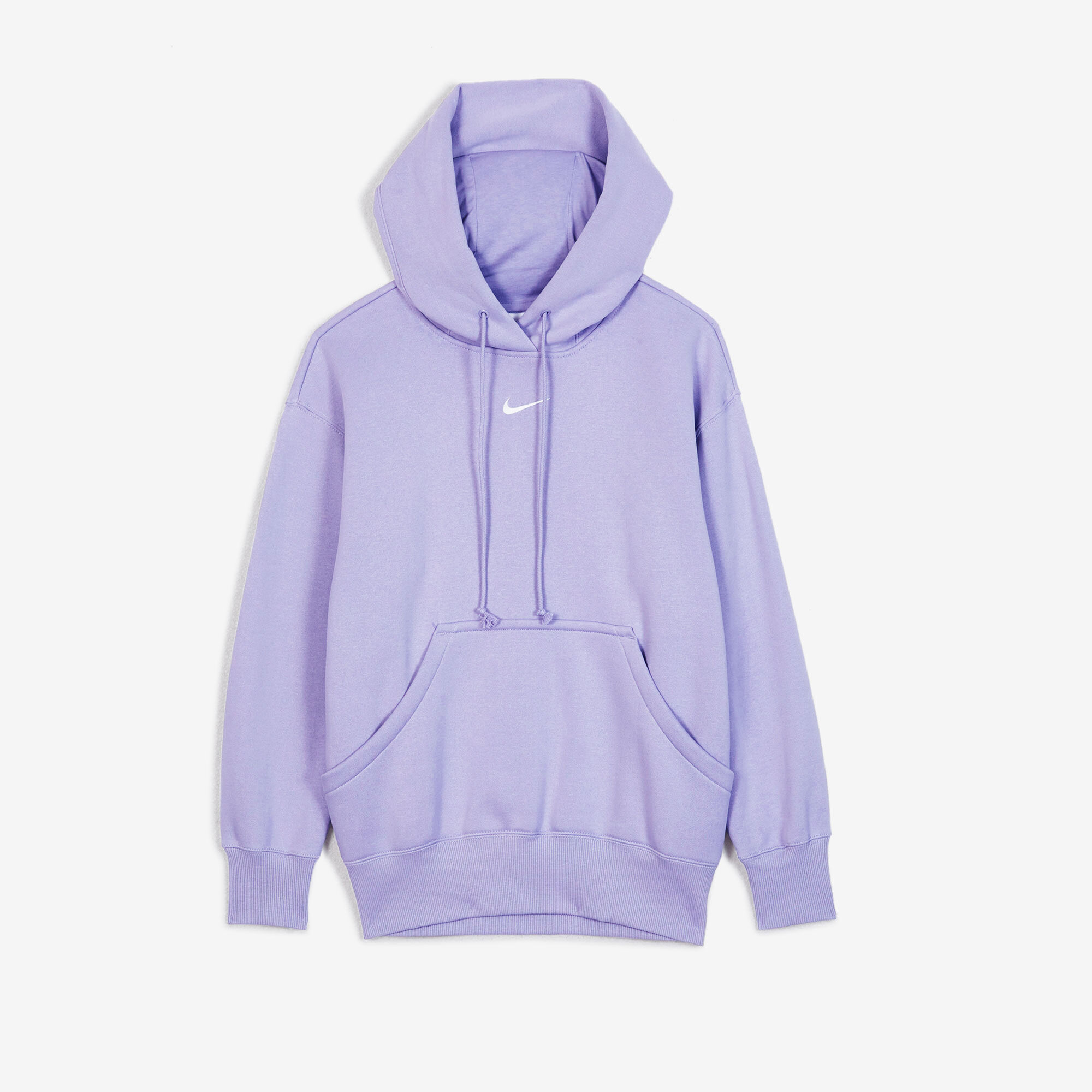 NIKE HOODIE PHOENIX LONG OVERSIZED PURPLE/WHITE