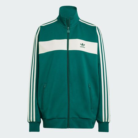 ADIDAS ORIGINALS Colorblock Track Top Collegiate Green / Semi Green Spark WOMEN